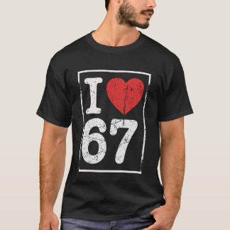 Camiseta Eu Amo Seis Sete