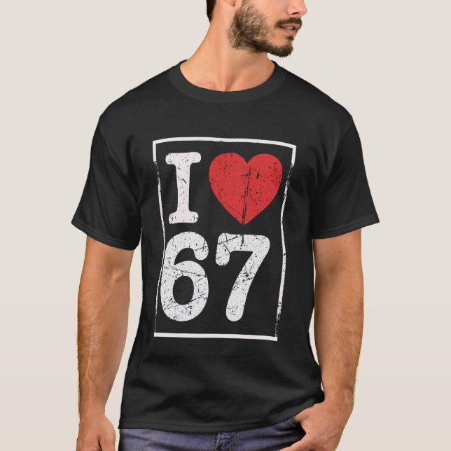 Camiseta Eu Amo Seis Sete (Frente)