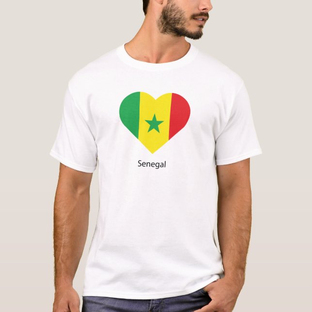 Camiseta Eu amo Senegal (Frente)