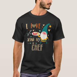 Camiseta Eu Amo Ser Chef Master Gnome Crew Matching Cooki