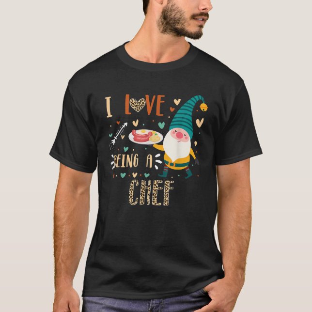 Camiseta Eu Amo Ser Chef Master Gnome Crew Matching Cooki (Frente)