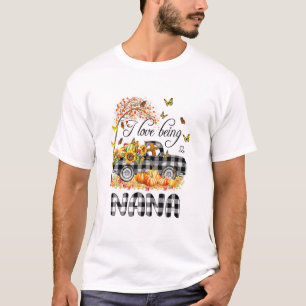 Camiseta Eu Amo Ser NANA - Caminhão Adorável Outono
