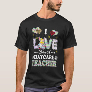 Camiseta Eu Amo Ser Professora de Jardim de Infância Dia de