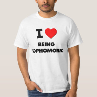 Camiseta Eu amo ser Sophomoric