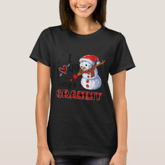 Camiseta Eu Amo Ser Um Boneco de Neve Grammy Dab Natal 2020