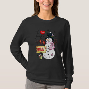 Camiseta Eu Amo Ser Um Boneco de Neve Grammy Natal