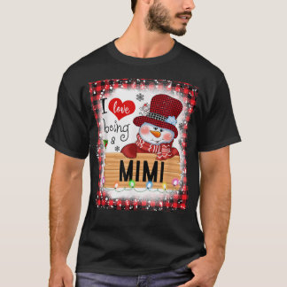 Camiseta Eu Amo Ser Um Cristo Da Família Mimi Snowman