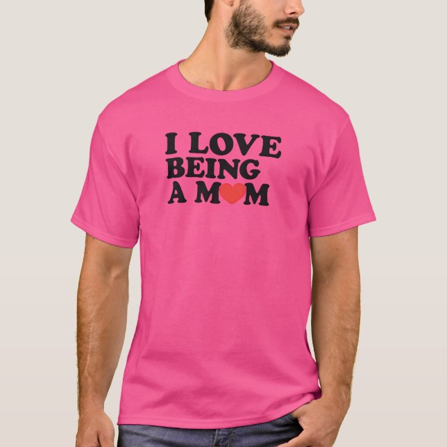 Camiseta Eu Amo Ser um Garoto de Mamãe (Frente)