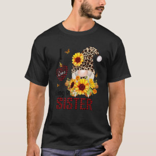 Camiseta Eu Amo Ser Uma Irmã Gnome de Outono Dia de Ação de
