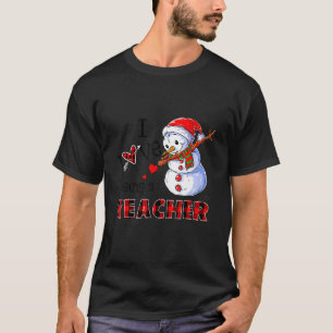 Camiseta Eu Amo Ser Uma Professora De Natal Dabbing Boneco