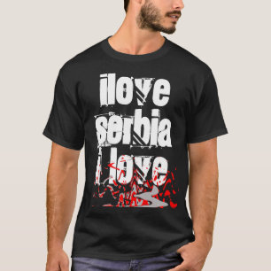 Camiseta Eu amo Serbia