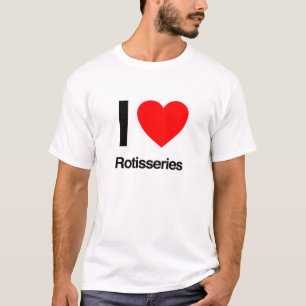 Camiseta eu amo séries de rotisseries