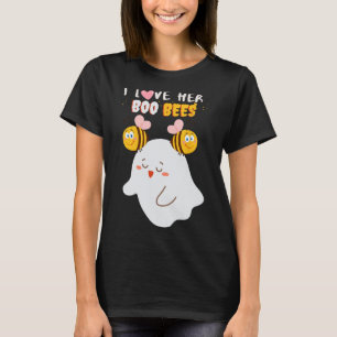 Camiseta Eu Amo Seu Boo Bebês Dia de as Bruxas engraçado Ca