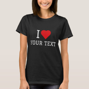 Camiseta Eu Amo Seu Texto