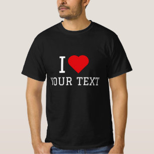 Camiseta Eu Amo Seu Texto