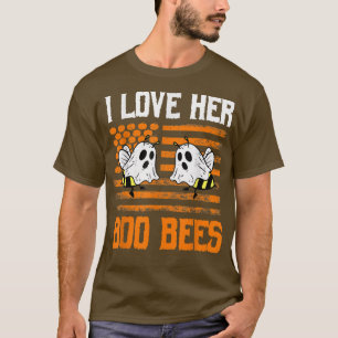 Camiseta Eu Amo Seus Casais De Abelhas Boo Figurino De Hall