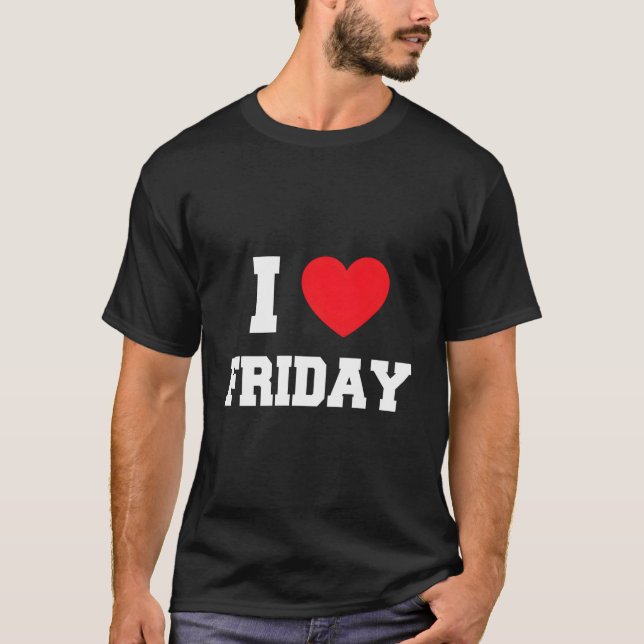 Camiseta Eu Amo Sexta-feira (Frente)