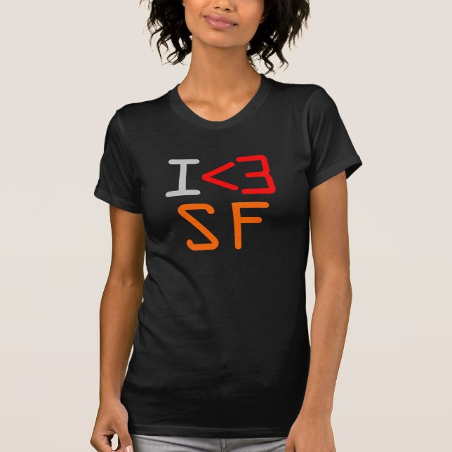 Camiseta Eu amo SF (Frente)