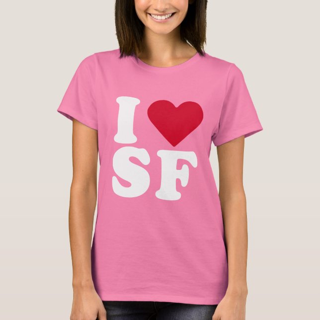 CAMISETA EU AMO SF (Frente)