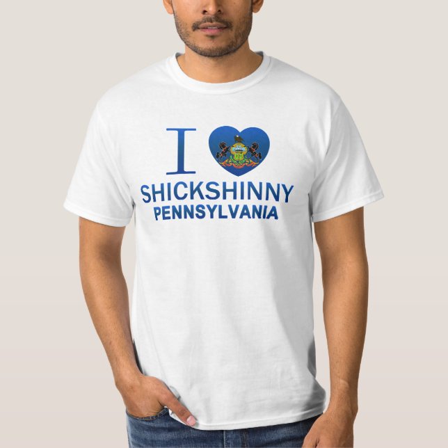 Camiseta Eu amo Shickshinny, PA (Frente)