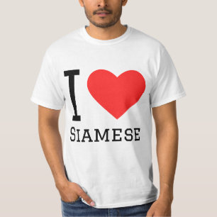 Camiseta Eu amo Siamese