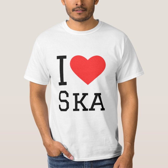 Camiseta Eu amo ska (Frente)