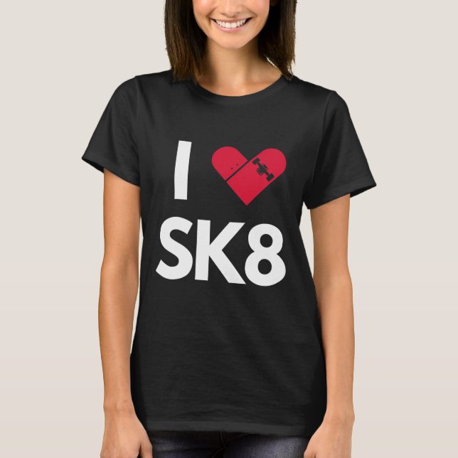 Camiseta Eu Amo Skate (Frente)