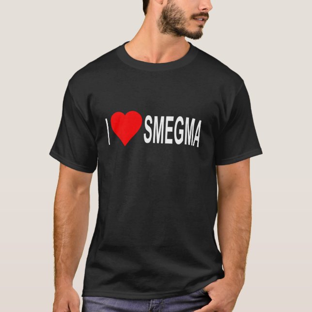 Camiseta Eu Amo Smegma Engraçado T-Shirt Judeu (Frente)