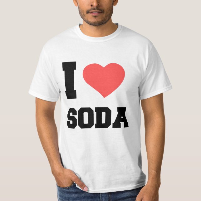 CAMISETA EU AMO SODA (Frente)