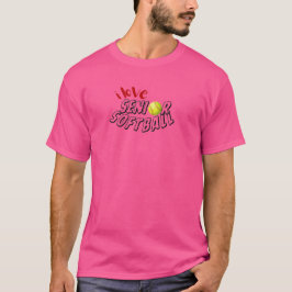 Camiseta Eu Amo Softbol Sênior