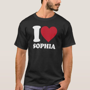 Camiseta Eu amo Sophia - Eu amo Sophia