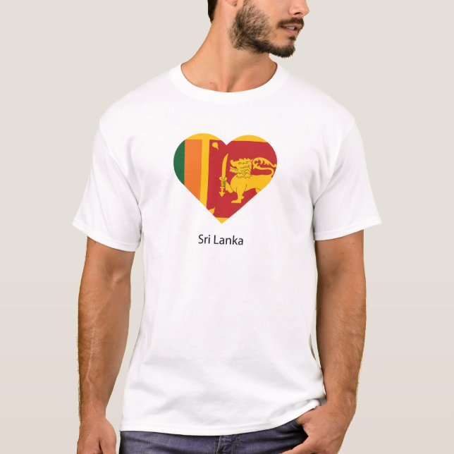 Camiseta Eu amo Sri Lanka (Frente)