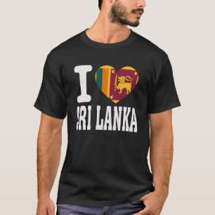 Camiseta Eu Amo SRI Lanka Coração Souvenir Amantes Orgulho