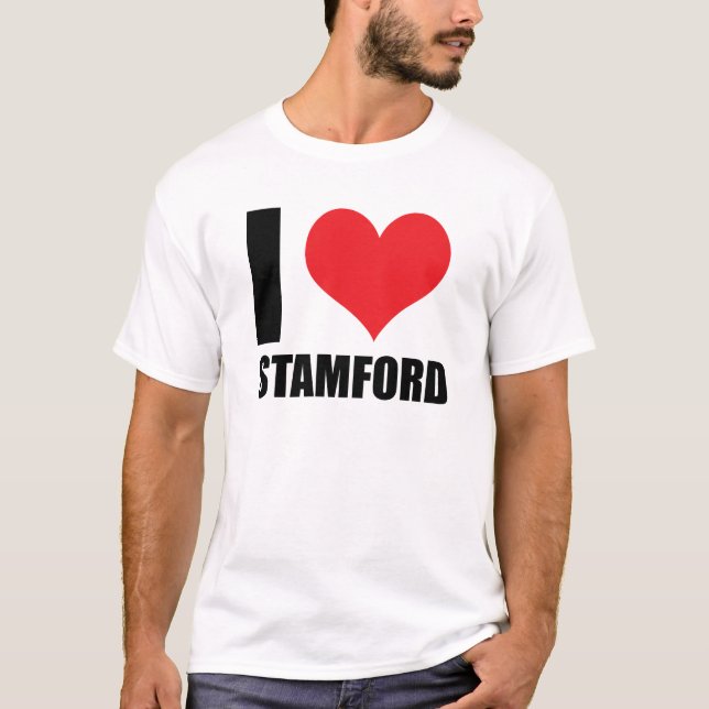 Camiseta Eu amo Stamford (Frente)