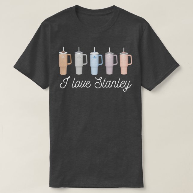 Camiseta Eu Amo Stanley Tumbler Mugs (Frente do Design)