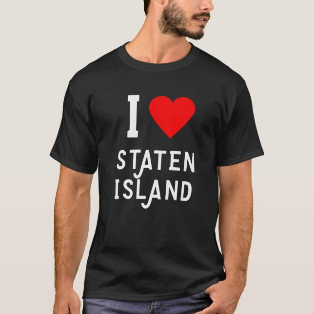 Camiseta Eu Amo Staten Island (Frente)