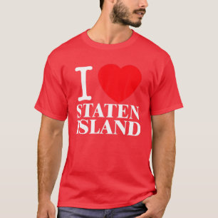 Camiseta Eu Amo Staten Island Engraçado Vintage Natal 2021