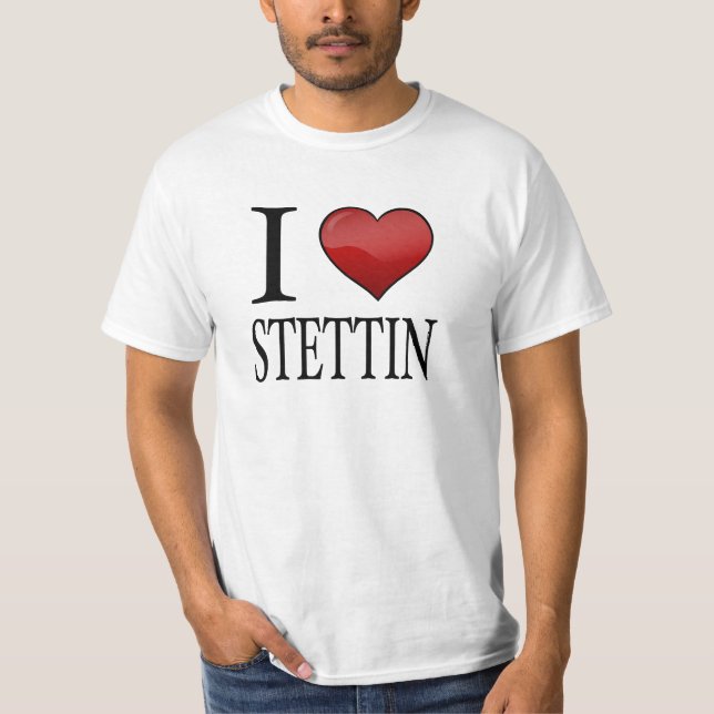 Camiseta Eu amo Stettin (Frente)