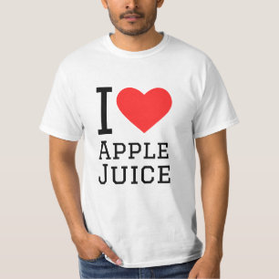 Camiseta Eu amo suco de Apple