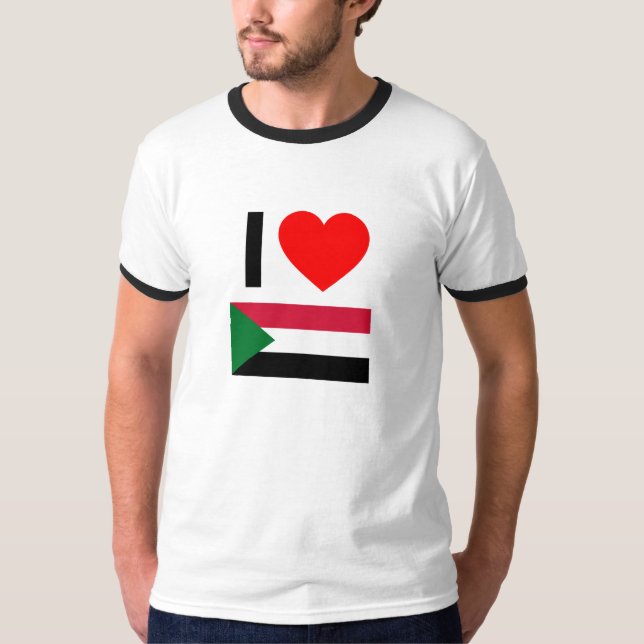 Camiseta eu amo sudan (Frente)