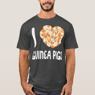 Camiseta Eu Amo Suínos Pet Guiné Porco Porco Amor Animal Cu