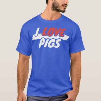 Camiseta Eu Amo Suínos Premium
