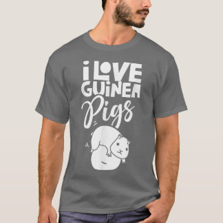 Camiseta Eu Amo Suínos Suínos Cute Animal Cute Sobrevoando 