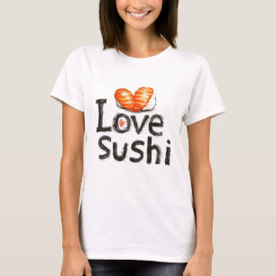 Camiseta Eu Amo Sushi