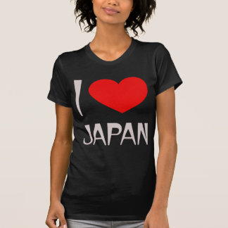 Camiseta Eu amo T das senhoras de Japão o pequeno