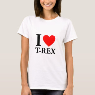 Camiseta Eu amo T - Rex