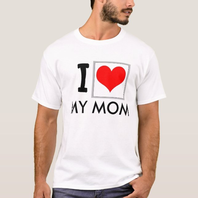 Camiseta "Eu amo t-shirt da minha mamã" (Frente)