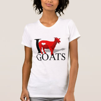 Camiseta Eu amo t-shirt das cabras