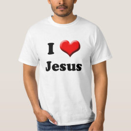 Camiseta Eu amo t-shirt de Jesus
