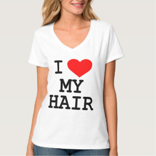 Camiseta "Eu amo t-shirt do meu cabelo"